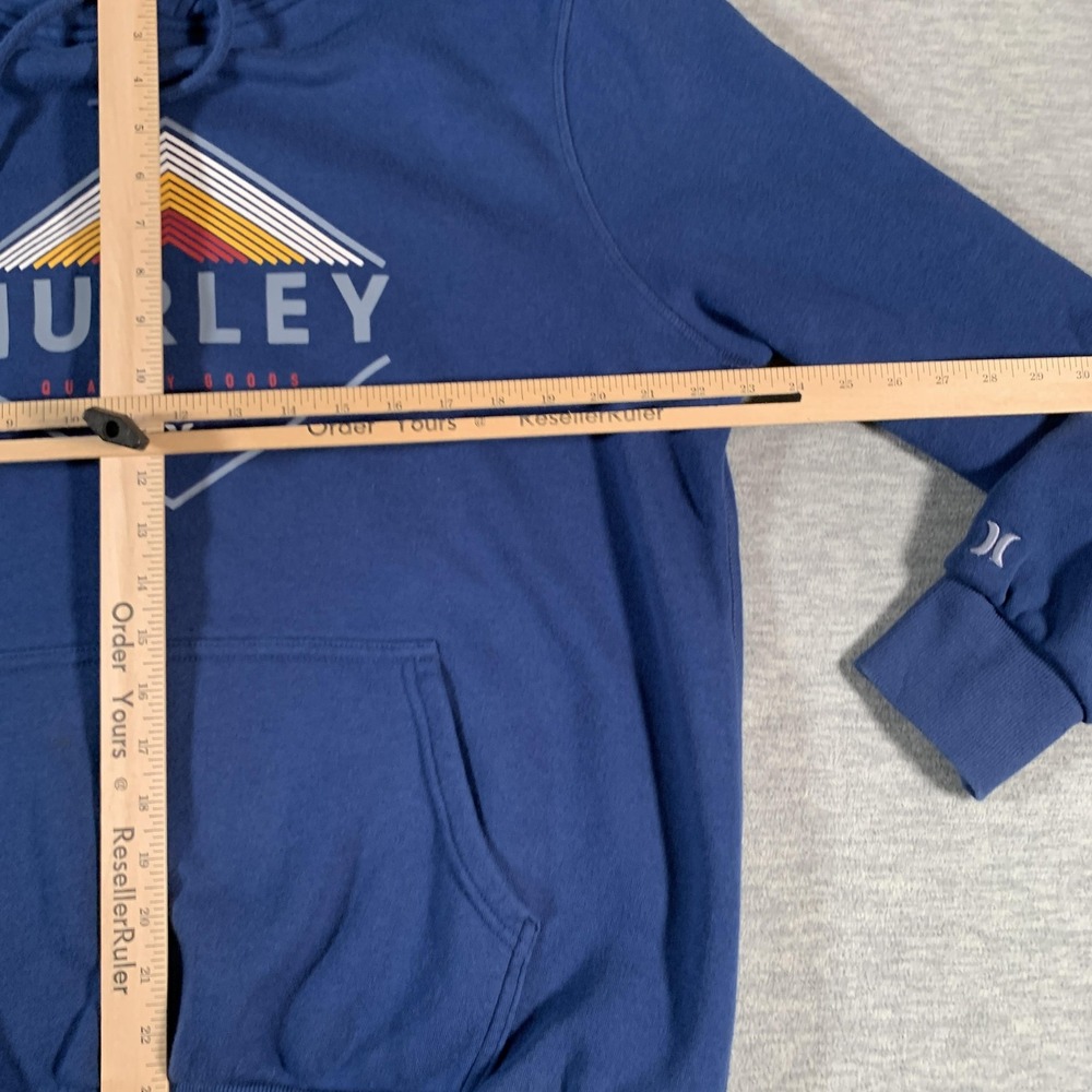 Hurley Hoodie Pullover Sweatshirt Mens‎ Large Fleece 90s Quality Goods Retro Y2K - Picture 7 of 13